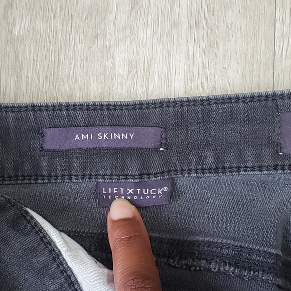 NYDJ Ami Skinny Fit Mid Rise Jeans grey pant Size 10 Petite - Picture 14 of 15